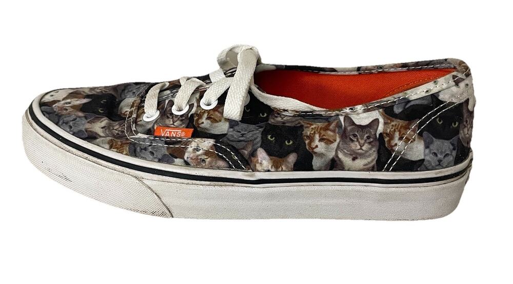 Vans Authentic ASPCA - Women’s Cat Camo Animal Sneakers Women Sz 7.5 / Men Sz 6